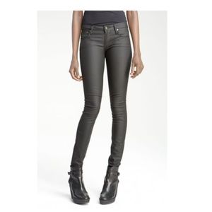 Helmut Lang Coated Skinny Jeans